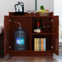 林驰(LINCHI)办公室茶水柜边柜可放水桶简约家用客厅酒店客厅卧室餐厅储物柜桶 柚木色