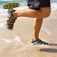 keen HYPERPORT H2男子户外潮搭舒适耐磨涉水溯溪鞋 合金灰/军团绿-1029113 45