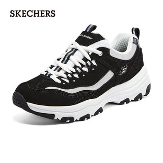 SKECHERS 斯凯奇 老爹鞋女春款上新百搭熊猫鞋 8730076-BKMT