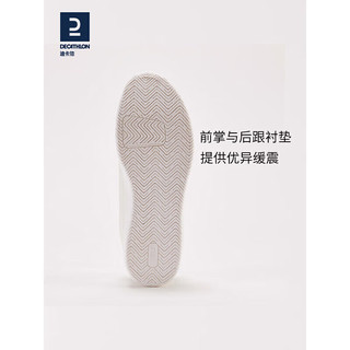 DECATHLON 迪卡侬 小白鞋板鞋男女休闲网球鞋减震透气情侣鞋IVE1金色LOGO37-4348187