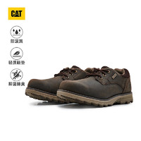CAT 卡特彼勒 卡特工装鞋休闲皮鞋24春新品男士机能防水低帮鞋商场同款 深褐色 40