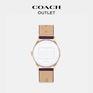 蔻驰（COACH）奥莱女士RUBY腕表，32MM 深浆果色