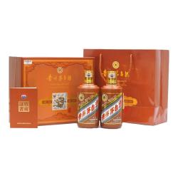 moutai 茅台 酒 53度龙年茅台生肖 酱香型白酒375ml*2瓶 礼盒装 53度