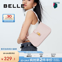 BeLLE 百丽 时尚简约质感腋下包女2023夏季新商场同款单肩包X6671BX3 粉色 F