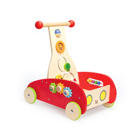 Hape 新奇学步车儿童益智力玩具1岁+宝宝婴幼木制多功能推车男女孩