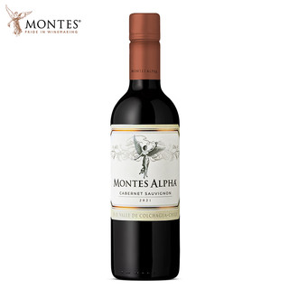 MONTES【蒙特斯官旗】智利原瓶红酒 蒙特斯欧法赤霞珠红葡萄酒375ml 单支装（新标）
