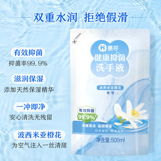 惠寻 京东自有品牌 洗手液倍护滋润500ml 抑菌99.9% 一冲即净 年货 w