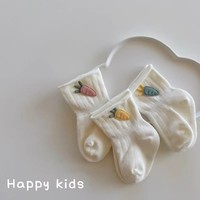婴儿袜子0-1岁春夏季薄款新生儿宝宝儿童袜子中筒a类松口防掉不掉