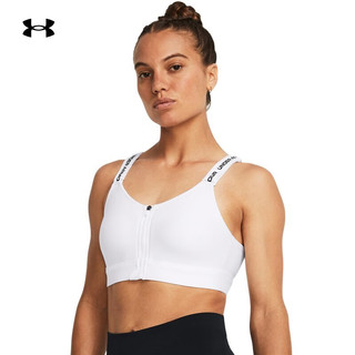 安德玛（UNDERARMOUR）春夏Infinity 2.0女子拉链小8bra训练运动内衣-高强度1384118 白色100 L A-C