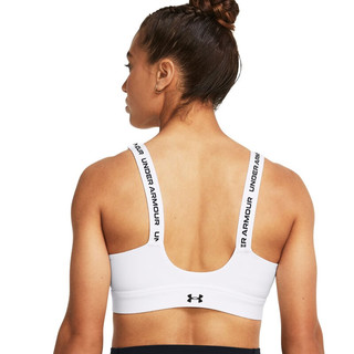 安德玛（UNDERARMOUR）春夏Infinity 2.0女子拉链小8bra训练运动内衣-高强度1384118 白色100 XL D-DD