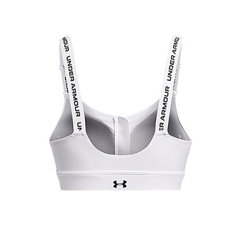 安德玛（UNDERARMOUR）春夏Infinity 2.0女子拉链小8bra训练运动内衣-高强度1384118 白色100 XL D-DD