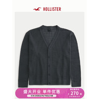 HOLLISTER24春夏休闲款宽松针织衫镂空织开衫男 356693-1 黑色 L (180/108A)