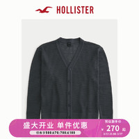 HOLLISTER24春夏休闲款宽松针织衫镂空织开衫男 356693-1 黑色 M (180/100A)