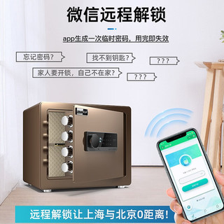 ONNAIS 欧奈斯 保险柜家用小型25cm办公密码WIFI保险箱防盗指纹