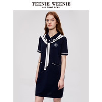 TEENIE WEENIE TeenieWeenie小熊夏款时髦设计感披肩针织连衣裙女