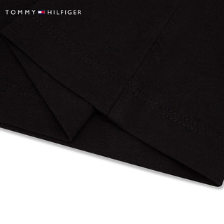 TOMMY HILFIGER24新款女装纯棉休闲通勤刺绣合身打底T恤76J4880 