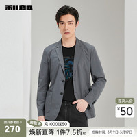 利郎轻薄空调服单西男春夏2024修身皮肤衣西装外套 浅灰(23CKF321SA) 180/92A