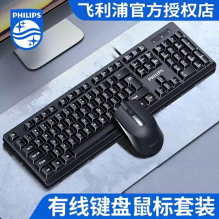 PHILIPS 飞利浦 SPT6234 104键 有线键盘