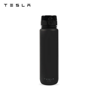 TESLA 特斯拉 运动水杯 密封防漏精确刻度便携手提手感舒适 黑色