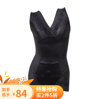 奥维丝丽连体塑身衣收肚子提臀塑身衣穿衣显瘦塑身衣 塑黑 XL