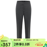 G2000女装SS24商场凉感多面弹性配襟针修身西装 深灰色烟管裤27寸 36