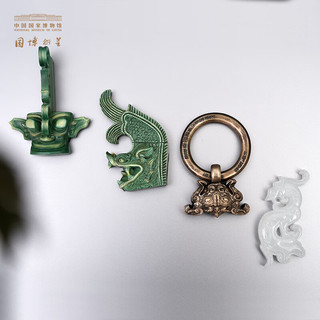 中国国家博物馆显眼包主题系列特色冰箱贴创意装饰品送朋友博物馆 绿釉鸱吻冰箱贴