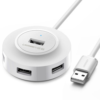 UGREEN 绿联 usb3.0扩展器2.0笔记本电脑hub一拖四二集线器多接口分线器多功能typec外接优U盘拓展接口扩展坞usb延长