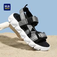 海澜之家（HLA）男鞋百搭舒适休闲凉鞋透气轻便沙滩鞋HAALXM2ACm0021 灰色39