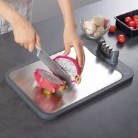 ORANGE 欧润哲 不锈钢家用双面菜板厨房案板切菜板切水果辅食砧板