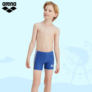 阿瑞娜（arena）游泳裤青少年男童泳衣泳裤纯色高弹儿童平2024年 藏青色（NVY） 105-115(4-5岁)