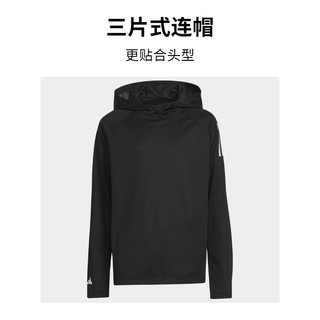 adidas阿迪达斯男大童儿童秋季简约高尔夫运动连帽卫衣HY0174 黑色 158CM