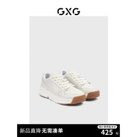 GXG男鞋板鞋男潮流运动板鞋休闲鞋板鞋厚底男休闲鞋 白色 40