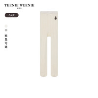 Teenie Weenie Kids小熊童装24春季女宝宝刺绣针织打底连裤袜 灰色 140