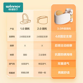 稳健(Winner)颈椎护颈脖套升级版均码1个 家用办公星空银透气颈托护颈带防低头族舒缓颈部男女通用护颈托套