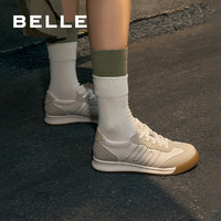 PLUS会员：BeLLE 百丽 女商场同款复古运动跑鞋 Z7C1DCM3