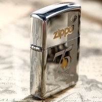 ZIPPO之宝煤油防风打火机珍藏版75周年斜阳镀金GGB创立日男 24058