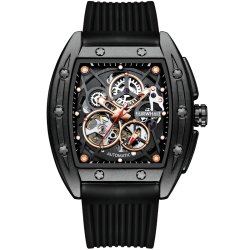 mark fairwhale 马克华菲 男士酒桶形镂空全自动男表 fw6180-1