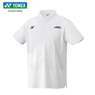 YONEXYONEX2024尤尼克斯羽毛球服速干短袖李宗伟同款运动上衣 10617EX_011白 M