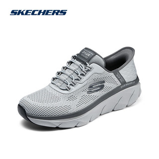 斯凯奇（Skechers）男士运动跑步鞋休闲鞋232446 灰色/炭灰色/GYCC 39