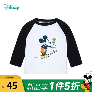 Disney 迪士尼 儿童纯棉长袖t恤