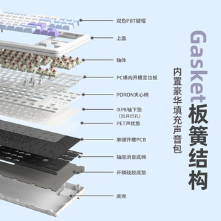 XINMENG 新盟 M87PROV2 87键 有线机械键盘 甜酷粉 乌梅子轴 RGB