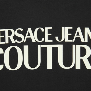 范思哲Versace Jeans Couture男装24春夏男士LOGO印花短袖T恤 黑色 M M(180/92A) BLACK-899黑色