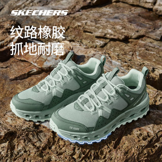 SKECHERS 斯凯奇 云海 2024春男女款户外徒步鞋登山缓震运动鞋180054 女款-木炭灰色/多彩色/GRMT 39