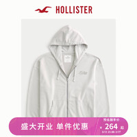 HOLLISTER24春夏美式风毛圈布卫衣帽衫男女装 358392-1 浅麻灰色 M (180/100A)