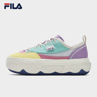 FILA 斐乐 ROCK岩石鞋帆布鞋 玉檀绿色/翅雀金-BG