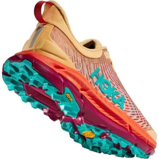 HOKA ONE ONE男鞋越野跑鞋Mafate Speed4灵敏支撑稳定舒适撞色运动鞋HOKZ06R Impala/Flame 9.5=43 1/3码