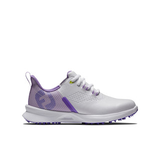 FOOTJOY 高尔夫球鞋儿童24FEATURES轻量舒适FJ青少年高尔夫球鞋 白色/紫色 34