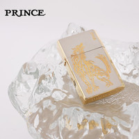 PRINCE日本王子极酷GT系列煤油防风续航打火机煤友龙+狼雕刻金属 GTPR-Wolf GD（礼盒装）