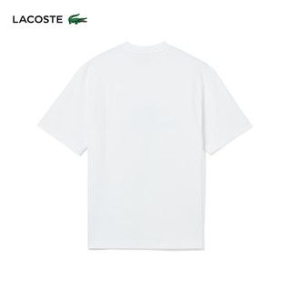 LACOSTE法国鳄鱼男女同款24春季时尚百搭短袖T恤|TH9420 001/白色 M /175