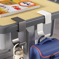 优勤（YOUQIN）桌边挂书包挂钩课桌书桌侧边桌面边挂书包挂包钩挂勾 枪灰色1个装【收纳书包雨伞】